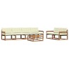 Ensemble de canapés d'extérieur 7 pcs Naturel et Crème 638993638993