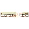 Ensemble de canapés d'extérieur 7 pcs Naturel et Crème 638993638993