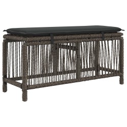 Ensemble de salle à manger pour jardin 3 pcs Gris et Gris foncé 639003639003