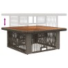 Ensemble de salle à manger pour jardin 3 pcs Gris et Gris foncé 639003639003
