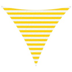 Voile d'ombre Jaune et blanc 2 x 2 x 2 m 100 % polyester Oxford 639006639006