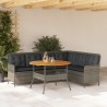 Salon de jardin 2 pcs avec coussins Gris Résine tressée 639010639010