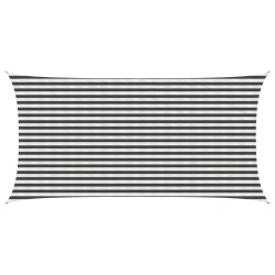 Voile d'ombre Anthracite et blanc 2,5 x 4,5 m HDPE 639013639013