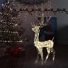 Renne de décoration de Noël Acrylique 140 LED blanc chaud 128 cm 639020639020