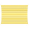 Voile d'ombre Jaune et blanc 7 x 5 m 100 % polyester Oxford 639021639021