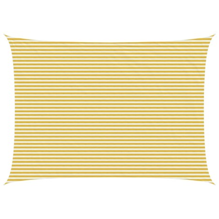 Voile d'ombre Jaune et blanc 5 x 8 m HDPE 639022639022