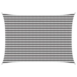 Voile d'ombre Anthracite et blanc 3,5 x 5 m HDPE 639023639023
