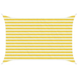 Voile d'ombre Jaune et blanc 2 x 2,5 m HDPE 639026639026
