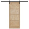 Porte coulissante Naturel 86 x 211 cm Bois de pin massif 639028639028