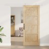 Porte coulissante Naturel et Blanc 86 x 211 cm 639034639034