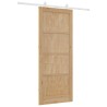 Porte coulissante Naturel et Blanc 86 x 211 cm 639035639035