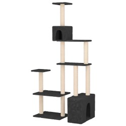 Arbre à chat avec poteaux à griffer en sisal Gris foncé 639036639036
