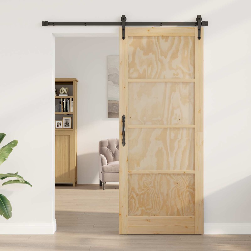 Porte intérieure Naturel 86 x 211 cm Contreplaqué 639047639047
