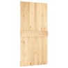 Porte coulissante Naturel et noir 100 x 210 cm 639050639050
