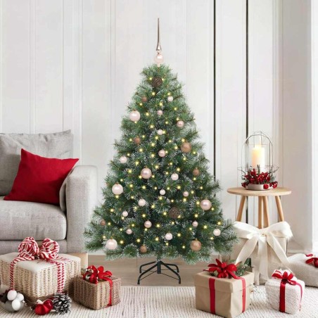 Sapin de Noël artificiel avec 150 LED Vert 150 cm PE et PVC 639051639051