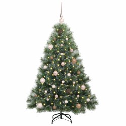 Sapin de Noël artificiel avec 150 LED Vert 150 cm PE et PVC 639051639051