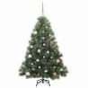 Sapin de Noël artificiel avec 150 LED Vert 150 cm PE et PVC 639051639051