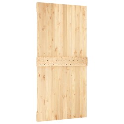 Porte coulissante Naturel et noir 100 x 210 cm 639053639053
