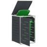 Stockage de bac à déchets for 1 Bin 240L Anthracite 639059639059