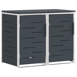 Stockage de bac à déchets for 2 Bins 240L Acier inoxydable 639064639064