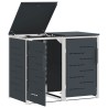 Stockage de bac à déchets for 2 Bins 240L Acier inoxydable 639064639064