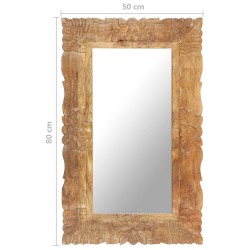 Miroir 80x50 cm Bois de manguier massif 639065639065