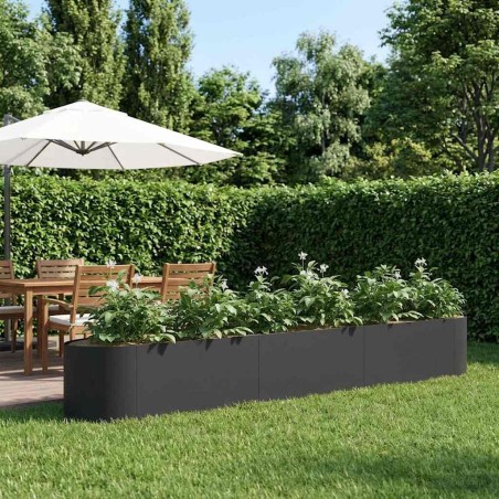 Jardin surélevé Noir 300 x 40 x 40 cm Acier 639071639071