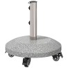 Socle de parasol en granite avec roues pour poteau de 4-5 cm 639072639072