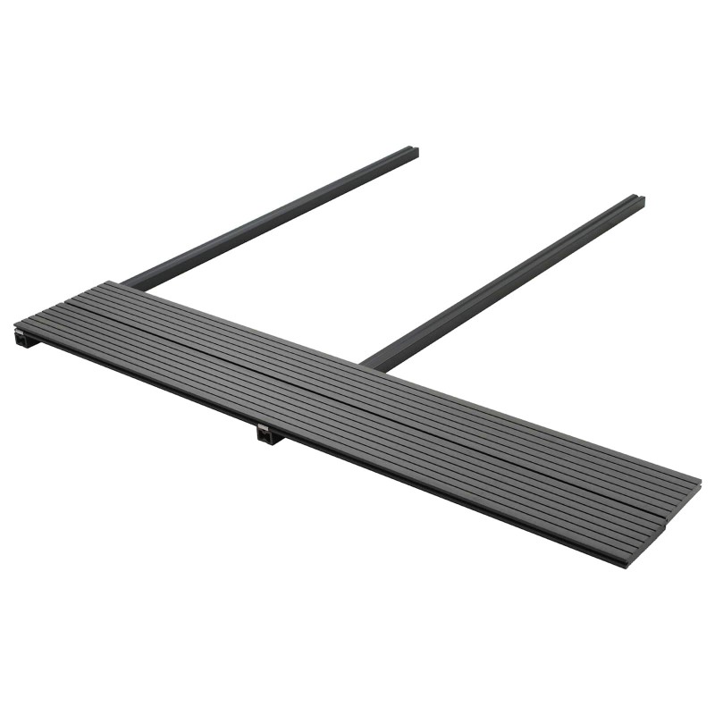 Planche de terrasse 6 pcs Gris WPC 639079639079