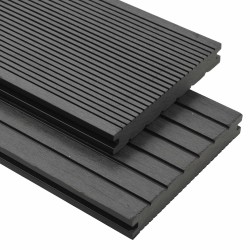 Planche de terrasse 6 pcs Gris WPC 639079639079