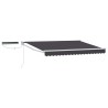 Auvent rétractable électrique Anthracite et blanc 3 x 2,5 m 639080639080