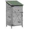 Abri de jardin Gris 59,5 x 56 x 113,5 cm Bois de Sapin Massif 639083639083