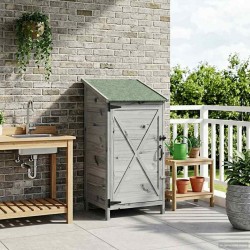 Abri de jardin Gris 59,5 x 56 x 113,5 cm Bois de Sapin Massif 639083639083