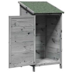 Abri de jardin Gris 59,5 x 56 x 113,5 cm Bois de Sapin Massif 639083639083