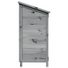 Abri de jardin Gris 59,5 x 56 x 113,5 cm Bois de Sapin Massif 639083639083