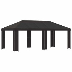 Abri de jardin 6 x 3 m Anthracite Polyester et Acier 190 639085639085