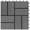 Carreau de terrasse 22 pcs Gris 30 x 30 cm WPC 639089639089