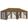 Housse de tonnelle avec murs latéraux Taupe 600,5 x 300,5 cm 639090639090