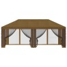 Housse de tonnelle avec murs latéraux Taupe 600,5 x 300,5 cm 639090639090