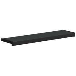 Appui de fenêtre Noir avec grain de bois 60 x 25 x 4,5 cm PVC 639093639093