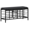 Ensemble de salle à manger pour jardin 3 pcs Noir et gris 639094639094