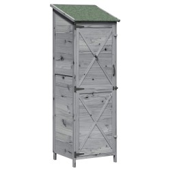 Abri de jardin Gris 59,5 x 56 x 176,5 cm Bois de Sapin Massif 639095639095
