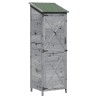 Abri de jardin Gris 59,5 x 56 x 176,5 cm Bois de Sapin Massif 639095639095