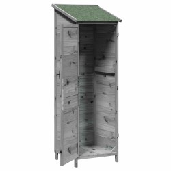 Abri de jardin Gris 59,5 x 56 x 176,5 cm Bois de Sapin Massif 639095639095