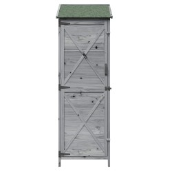 Abri de jardin Gris 59,5 x 56 x 176,5 cm Bois de Sapin Massif 639095639095