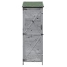 Abri de jardin Gris 59,5 x 56 x 176,5 cm Bois de Sapin Massif 639095639095