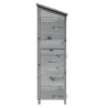 Abri de jardin Gris 59,5 x 56 x 176,5 cm Bois de Sapin Massif 639095639095
