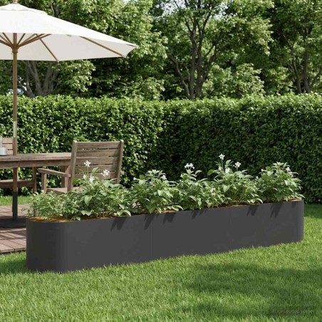 Jardin surélevé Noir 280 x 40 x 40 cm 639101639101