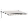 Auvent rétractable électrique Gris clair et blanc 639102639102