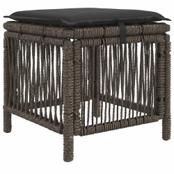 Ensemble de salle à manger pour jardin 4 pcs Gris et Gris foncé 639103639103